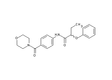 N-[4-(4-morpholinylcarbonyl)phenyl]-2-phenoxybutanamide