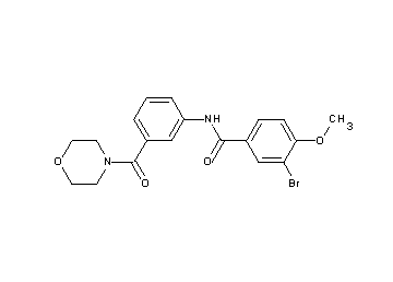 3-bromo-4-methoxy-N-[3-(4-morpholinylcarbonyl)phenyl]benzamide