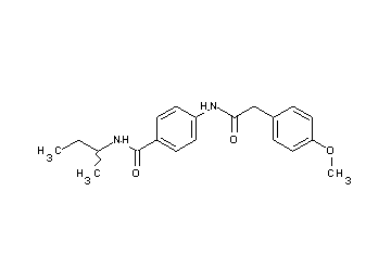 N-(sec-butyl)-4-{[(4-methoxyphenyl)acetyl]amino}benzamide