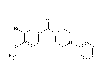 1-(3-bromo-4-methoxybenzoyl)-4-phenylpiperazine 1-(3-bromo-4-methoxybenzoyl)-4-phenylpiperazine
