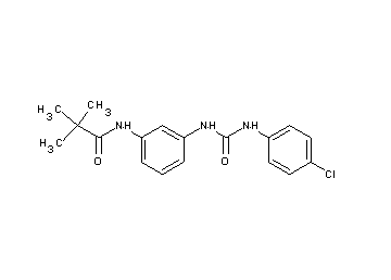 N-[3-({[(4-chlorophenyl)amino]carbonyl}amino)phenyl]-2,2-dimethylpropanamide