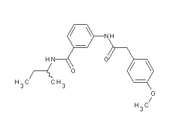 N-(sec-butyl)-3-{[(4-methoxyphenyl)acetyl]amino}benzamide