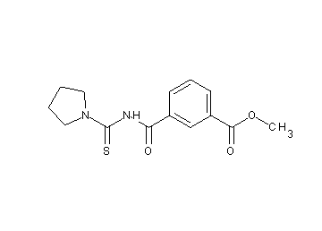 methyl 3-{[(1-pyrrolidinylcarbonothioyl)amino]carbonyl}benzoate