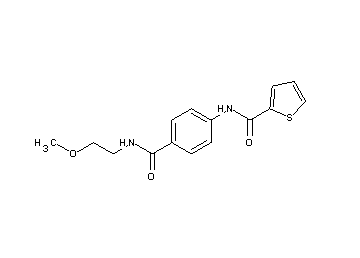 N-(4-{[(2-methoxyethyl)amino]carbonyl}phenyl)-2-thiophenecarboxamide