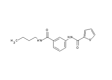 N-{3-[(butylamino)carbonyl]phenyl}-2-thiophenecarboxamide