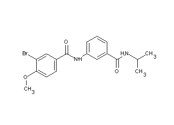 3-bromo-N-{3-[(isopropylamino)carbonyl]phenyl}-4-methoxybenzamide