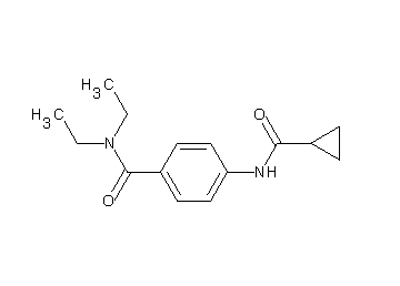 4-[(cyclopropylcarbonyl)amino]-N,N-diethylbenzamide