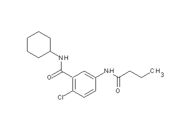 5-(butyrylamino)-2-chloro-N-cyclohexylbenzamide