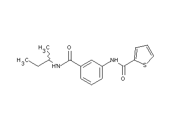 N-{3-[(sec-butylamino)carbonyl]phenyl}-2-thiophenecarboxamide