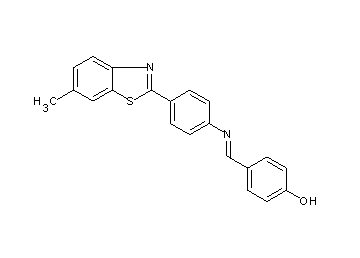 4-({[4-(6-methyl-1,3-benzothiazol-2-yl)phenyl]imino}methyl)phenol