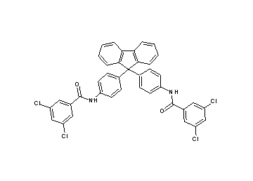 N,N'-[9H-fluorene-9,9-diylbis(4,1-phenylene)]bis(3,5-dichlorobenzamide)