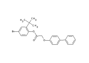 4-bromo-2-tert-butylphenyl (4-biphenylyloxy)acetate