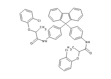 N,N'-[9H-fluorene-9,9-diylbis(4,1-phenylene)]bis[2-(2-chlorophenoxy)propanamide]