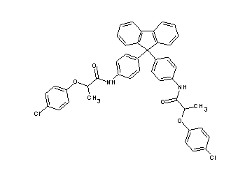 N,N'-[9H-fluorene-9,9-diylbis(4,1-phenylene)]bis[2-(4-chlorophenoxy)propanamide]