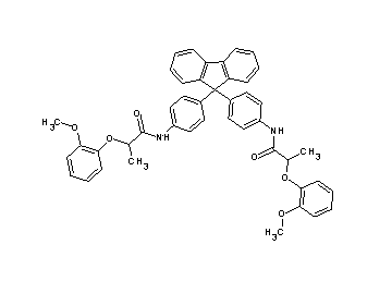 N,N'-[9H-fluorene-9,9-diylbis(4,1-phenylene)]bis[2-(2-methoxyphenoxy)propanamide]