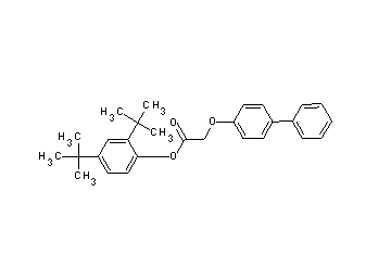 2,4-di-tert-butylphenyl (4-biphenylyloxy)acetate