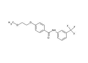 4-(2-methoxyethoxy)-N-[3-(trifluoromethyl)phenyl]benzamide