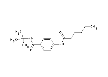 N-(tert-butyl)-4-(hexanoylamino)benzamide