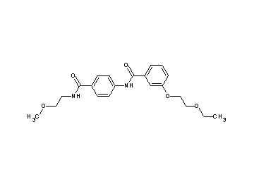 3-(2-ethoxyethoxy)-N-(4-{[(2-methoxyethyl)amino]carbonyl}phenyl)benzamide