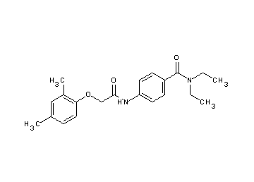 4-{[(2,4-dimethylphenoxy)acetyl]amino}-N,N-diethylbenzamide