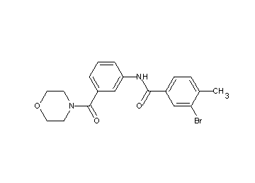 3-bromo-4-methyl-N-[3-(4-morpholinylcarbonyl)phenyl]benzamide