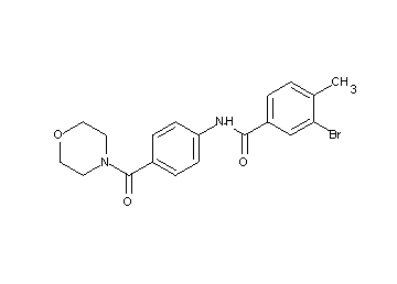 3-bromo-4-methyl-N-[4-(4-morpholinylcarbonyl)phenyl]benzamide