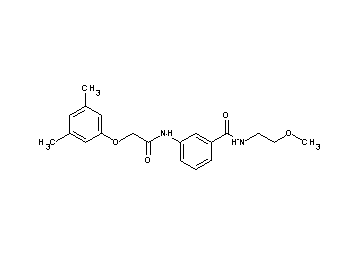3-{[(3,5-dimethylphenoxy)acetyl]amino}-N-(2-methoxyethyl)benzamide