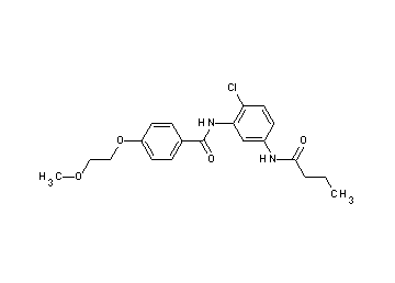 N-[5-(butyrylamino)-2-chlorophenyl]-4-(2-methoxyethoxy)benzamide