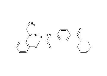 2-(2-sec-butylphenoxy)-N-[4-(4-morpholinylcarbonyl)phenyl]acetamide