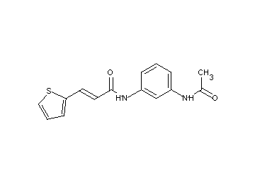 N-[3-(acetylamino)phenyl]-3-(2-thienyl)acrylamide