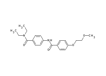 N-{4-[(diethylamino)carbonyl]phenyl}-4-(2-methoxyethoxy)benzamide