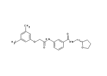3-{[(3,5-dimethylphenoxy)acetyl]amino}-N-(tetrahydro-2-furanylmethyl)benzamide