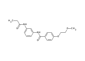 4-(2-methoxyethoxy)-N-[3-(propionylamino)phenyl]benzamide