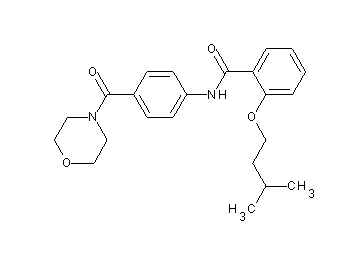 2-(3-methylbutoxy)-N-[4-(4-morpholinylcarbonyl)phenyl]benzamide