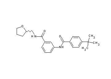 3-[(4-tert-butylbenzoyl)amino]-N-(tetrahydro-2-furanylmethyl)benzamide - Click Image to Close