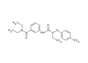 N,N-diethyl-3-{[2-(4-methylphenoxy)butanoyl]amino}benzamide
