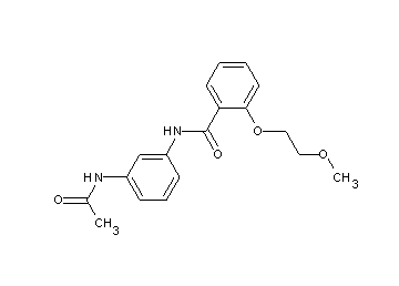 N-[3-(acetylamino)phenyl]-2-(2-methoxyethoxy)benzamide
