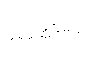 4-(hexanoylamino)-N-(2-methoxyethyl)benzamide
