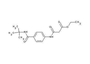 ethyl 3-({4-[(tert-butylamino)carbonyl]phenyl}amino)-3-oxopropanoate