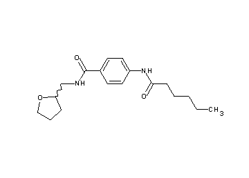 4-(hexanoylamino)-N-(tetrahydro-2-furanylmethyl)benzamide