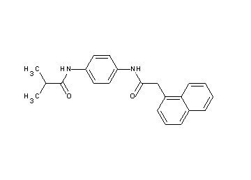 2-methyl-N-{4-[(1-naphthylacetyl)amino]phenyl}propanamide