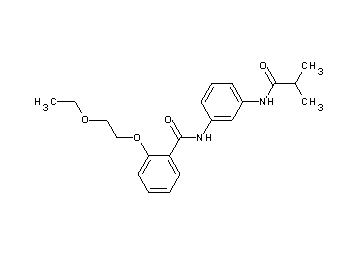 2-(2-ethoxyethoxy)-N-[3-(isobutyrylamino)phenyl]benzamide