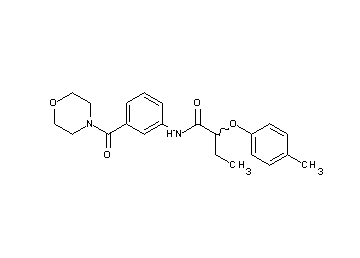 2-(4-methylphenoxy)-N-[3-(4-morpholinylcarbonyl)phenyl]butanamide