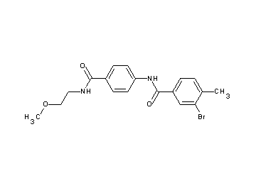 3-bromo-N-(4-{[(2-methoxyethyl)amino]carbonyl}phenyl)-4-methylbenzamide