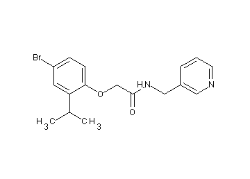 2-(4-bromo-2-isopropylphenoxy)-N-(3-pyridinylmethyl)acetamide