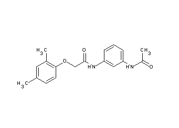 N-[3-(acetylamino)phenyl]-2-(2,4-dimethylphenoxy)acetamide