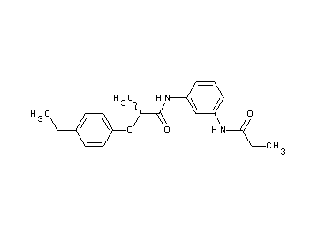 2-(4-ethylphenoxy)-N-[3-(propionylamino)phenyl]propanamide