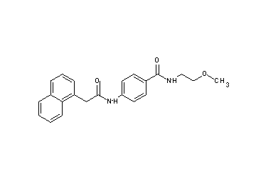 N-(2-methoxyethyl)-4-[(1-naphthylacetyl)amino]benzamide