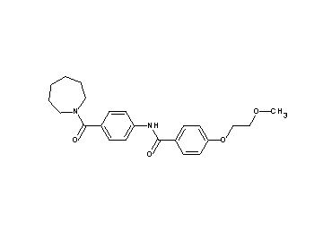 N-[4-(1-azepanylcarbonyl)phenyl]-4-(2-methoxyethoxy)benzamide
