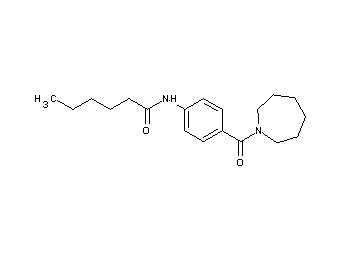 N-[4-(1-azepanylcarbonyl)phenyl]hexanamide